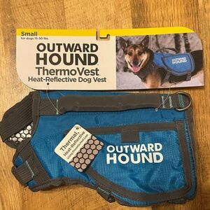 Outward Hound Blue and Gray ThermoVest for Dogs - Small